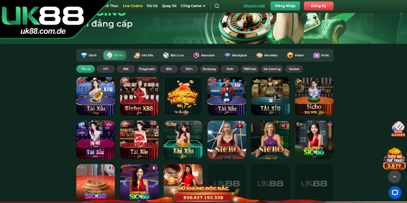 Đặt cược live casino UK88 một cách an toàn với hệ thống bảo mật hiện đại
